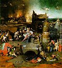 St Anthony of Padua Paintings - Temptation of St. Anthony, central panel of the triptych by Hieronymus Bosch